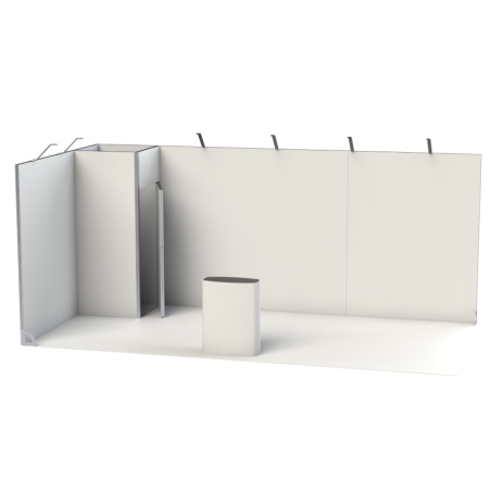 Zestaw targowy stoisko Vector Stand 18 m² - nowoczesne i modułowe stoisko targowe dla dużych powierzchni wystawienniczych