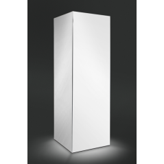 Aluminiowa KOLUMNA SEG tekstylna 80x80x200 cm z oświetleniem LED - idealna jako wolnostojący nośnik reklamowy