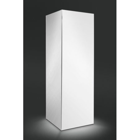 Aluminiowa KOLUMNA SEG tekstylna 80x80x200 cm z oświetleniem LED - idealna jako wolnostojący nośnik reklamowy