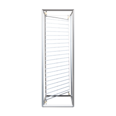 Aluminiowa KOLUMNA SEG tekstylna 80x80x200 cm z oświetleniem LED - idealna jako wolnostojący nośnik reklamowy