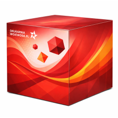 Aluminiowa KOSTKA SEG tekstylna 50x50x50 cm z wydrukiem - idealna jako wolnostojący nośnik reklamowy