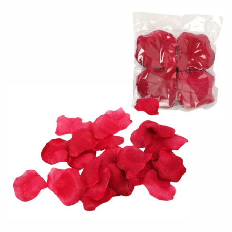 Płatki róż dekoracyjne 5,5x5 cm ok 120 sztuk ciemny różowy - romantyczna dekoracja