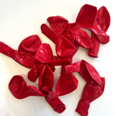 Lateksowe balony 10-calowe kpl 25szt ok. 25 cm czerwone - dekoracja uroczystości