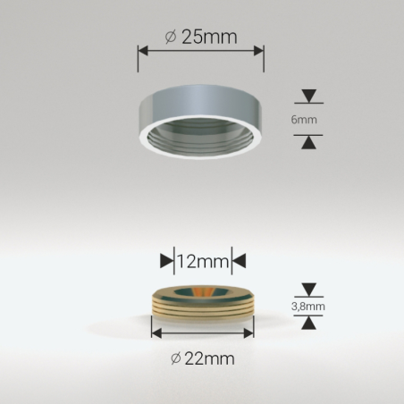 Zaślepki na śruby białe 25 mm – eleganckie maskownice z podkładką