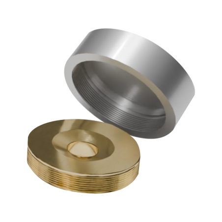 Zaślepki na śruby aluminium satyna 12 mm – eleganckie maskownice z podkładką