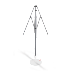 Parasol reklamowy GENOA 2x2 m lekki mobilny z nadrukiem – ochrona stoiska eventowego