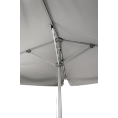 Parasol reklamowy GENOA 2x2 m lekki mobilny z nadrukiem – ochrona stoiska eventowego