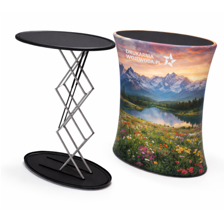 Trybunka reklamowa Fabric Oval Auto – automatyczny system ekspozycyjny