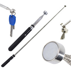Teleskopowy chwytak magnetyczny 84 cm udźwig 2,7 kg z uchwytem – do śrub i nakrętek
