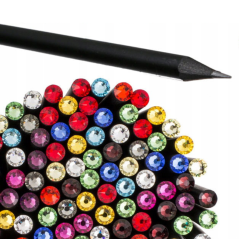 Ołówek HB z diamentową końcówką mix kolorów 19 cm – stylowe notatki i szkice