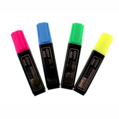 Zakreślacze NEON 10 cm, 4 kolory komplet – wyraźne oznaczanie tekstu