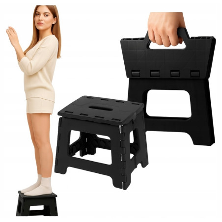 Taboret stołek turystyczny przenośny składany 29x23 cm - praktyczny w domu i na wyjeździe