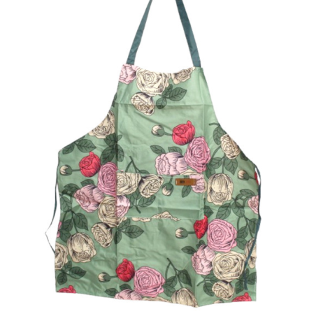 Fartuch kuchenny 70×64 cm w kwiaty – ochrona i styl w kuchni