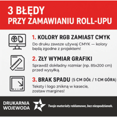 Ekskluzywna czarna kaseta roll-up Premium 120x200 cm blockout 330g z torbą – elegancka prezentacja