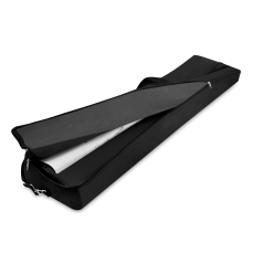 Ekskluzywna czarna kaseta roll-up Premium 200x200 cm z torbą – elegancka prezentacja