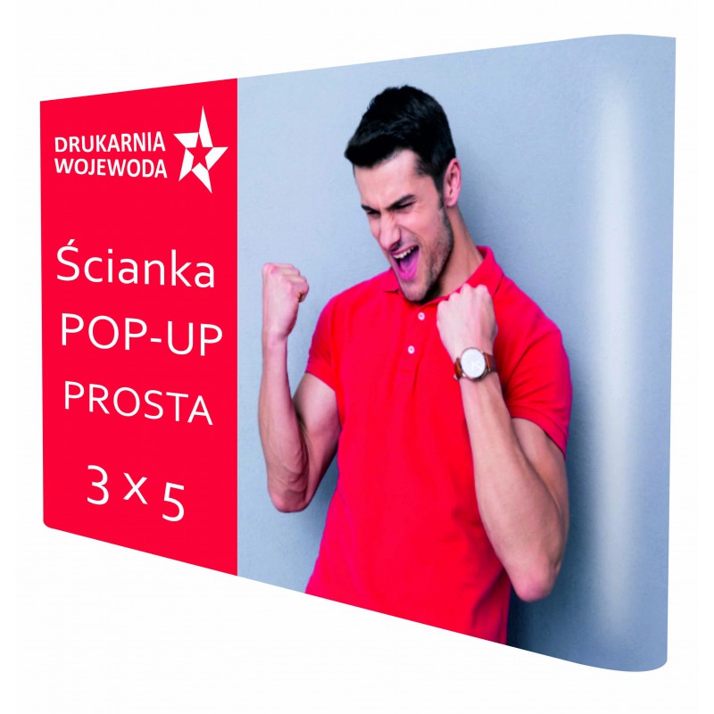 Ścianka POP-UP 3x5 prosta