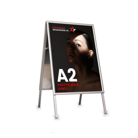 Aluminiowy potykacz OWZ A2 dwustronny 42×59,4 cm 6,75 kg – skuteczna reklama