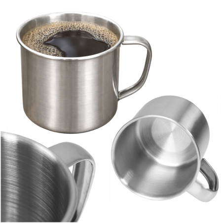 Kubek turystyczny stalowy 300 ml metalowy – lekki i wytrzymały do podróży