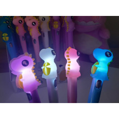 Długopis DINOZAUR LED świecący 16,5 cm