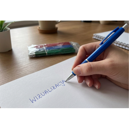 Długopisy z niebieskim wkładem – komplet 6 szt