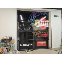 Biała folia polimerowa błyszcząca CMYK – do szyb, samochodów i reklam zewnętrznych