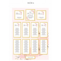 Papier satynowy 150g plakat A1 59,4x84,1 cm personalizowany – plan stołów weselnych