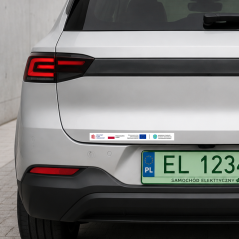 Naklejka na Program NaszEauto – dofinansowanie KPO 342 × 30 mm