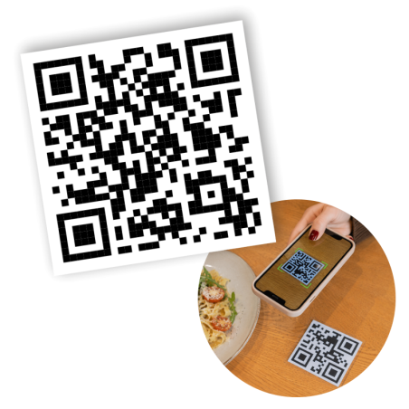 Naklejki z Twoim kodem QR 40 × 40 mm 100 szt - wodoodporne na różne powierzchnie