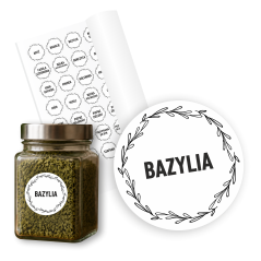 Etykiety samoprzylepne / naklejki na przyprawy, zioła i produkty 38 mm – zestaw 154 szt