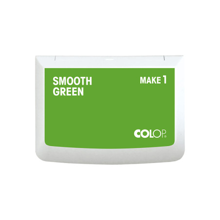 Poduszka do stempli Colop MAKE 1 9×5 cm smooth green / radosna zieleń – czyste i wyraźne odbicia
