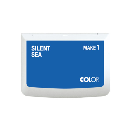 Poduszka do stempli Colop MAKE 1 9×5 cm silent sea / chabrowy niebieski – czyste i wyraźne odbicia