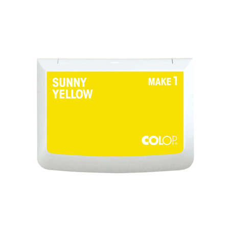 Poduszka do stempli Colop MAKE 1 9×5 cm sunny yellow / słoneczny żółty – czyste i wyraźne odbicia