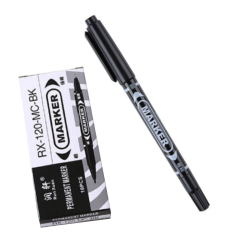 Marker dwustronny CZARNY 14 cm