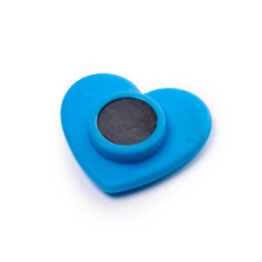 Magnesy kolorowe SERCA 3 cm na blistrze – komplet 8 szt