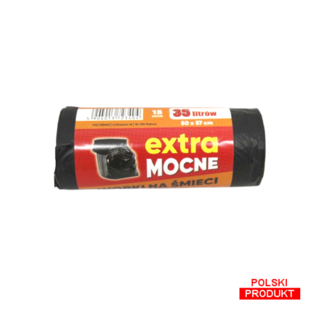 Worki na śmieci EXTRA MOCNE 35L 15 szt