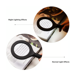 Duża Lupa MAGNIFIER 250 lumenów 3x z podświetleniem COB LED 24 × 11 cm