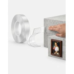 Taśma samoprzylepna montażowa dwustronna transparentna 3 m × 18 mm × 1 mm