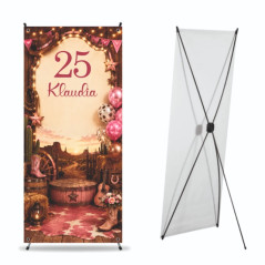 X-Baner 80x180 cm Compact – dekoracyjny stojak na urodziny Rodeo
