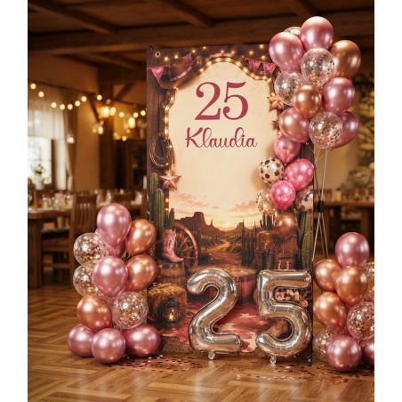 X-Baner 80x180 cm Compact – dekoracyjny stojak na urodziny Rodeo