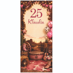 X-Baner 80x180 cm Compact – dekoracyjny stojak na urodziny Rodeo