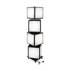 Podświetlana Kolumna Obrotowa LED 4-Kostkowa - Spin 4 Cube