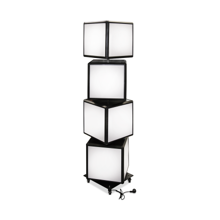 Podświetlana Kolumna Obrotowa LED 4-Kostkowa - Spin 4 Cube