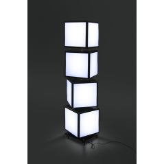 Podświetlana Kolumna Obrotowa LED 4-Kostkowa - Spin 4 Cube
