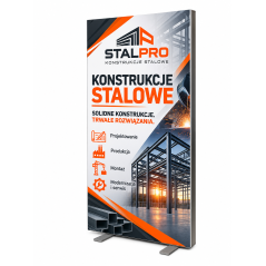 Aluminiowy lightbox SEG 85x200 cm 80 mm LED dwustronny – reklama targowa