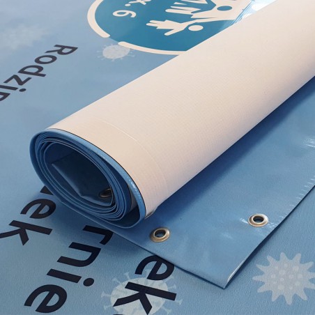 Baner standard laminowany 510g oczkowany ze zgrzewem – reklama średniookresowa