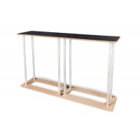 Duża lada reklamowa prostokątna 195x52 cm – do ekspozycji targowych