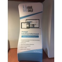 Stand tekstylny Snake 4 97 cm z nadrukiem – designerski nośnik reklamowy