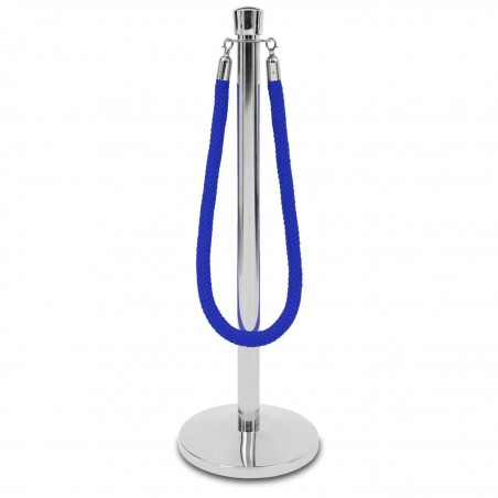 Welurowy sznur odgradzający 160 cm z karabińczykami chrome – eleganckie wejście