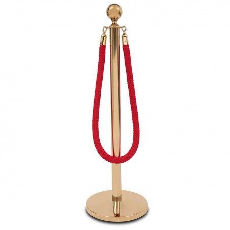 Pleciony sznur odgradzający 160 cm z karabińczykami złoty – eleganckie wejście