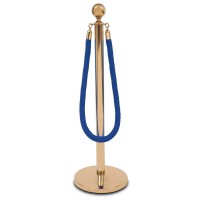 Pleciony sznur odgradzający 160 cm z karabińczykami złoty – eleganckie wejście